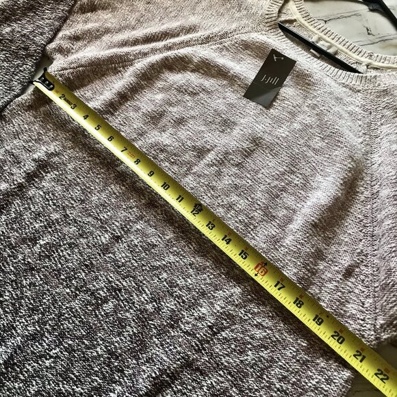 Pure Jill Crew Neck Sweater Women's Size Large Purple Ombre Cotton Blend - Picture 4 of 6